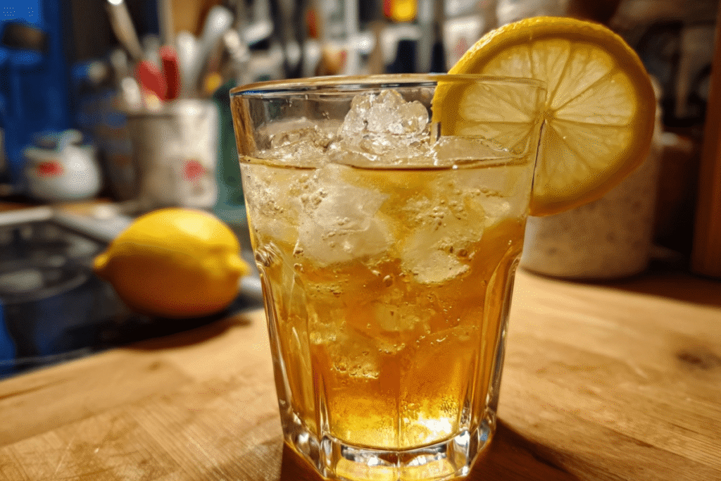 served apple cider vinegar and baking soda