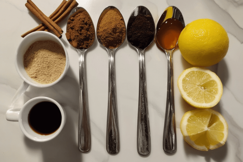 Ingredients for the Coffee Loophole Recipe
