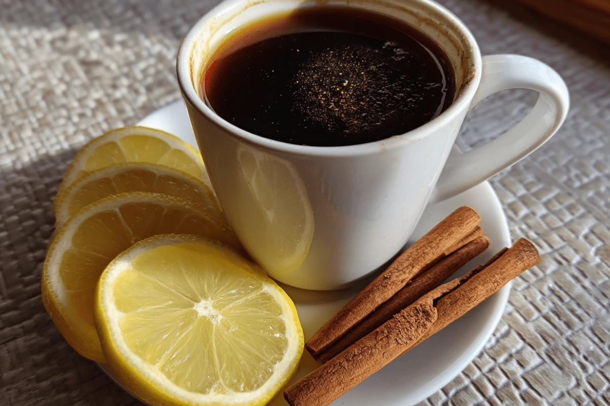 Coffee Loophole Recipe with cinnamon and lemon