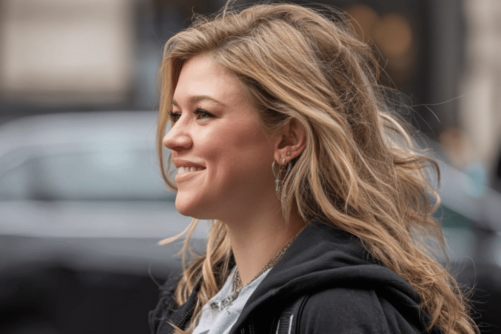 Kelly Clarkson weight loss transformation walking in New York