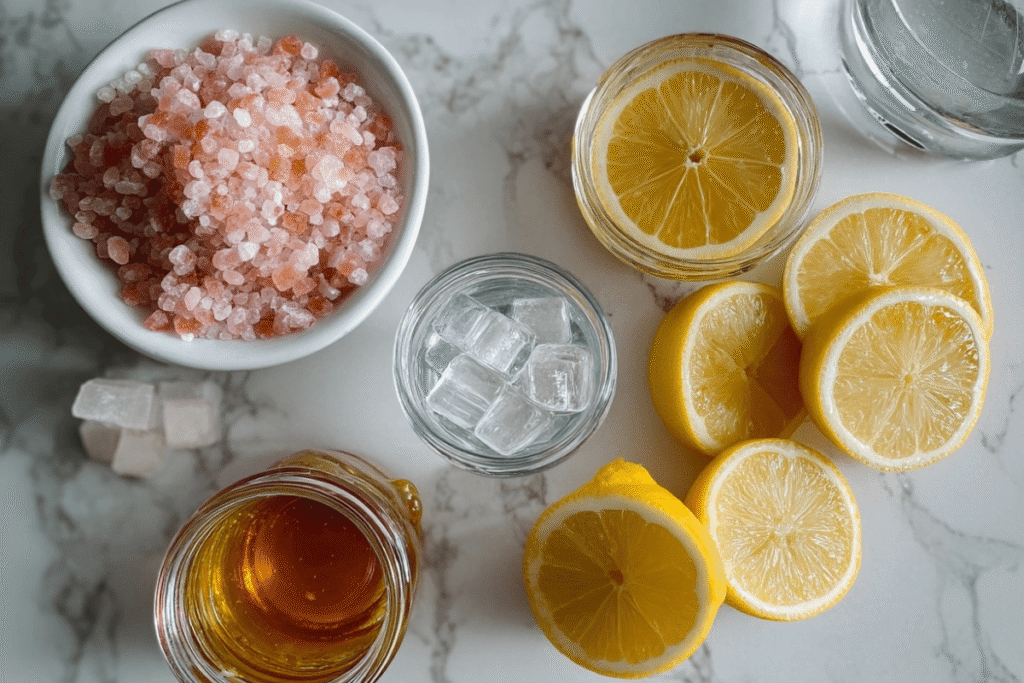 Ingredients for the Pink Salt Trick Recipe