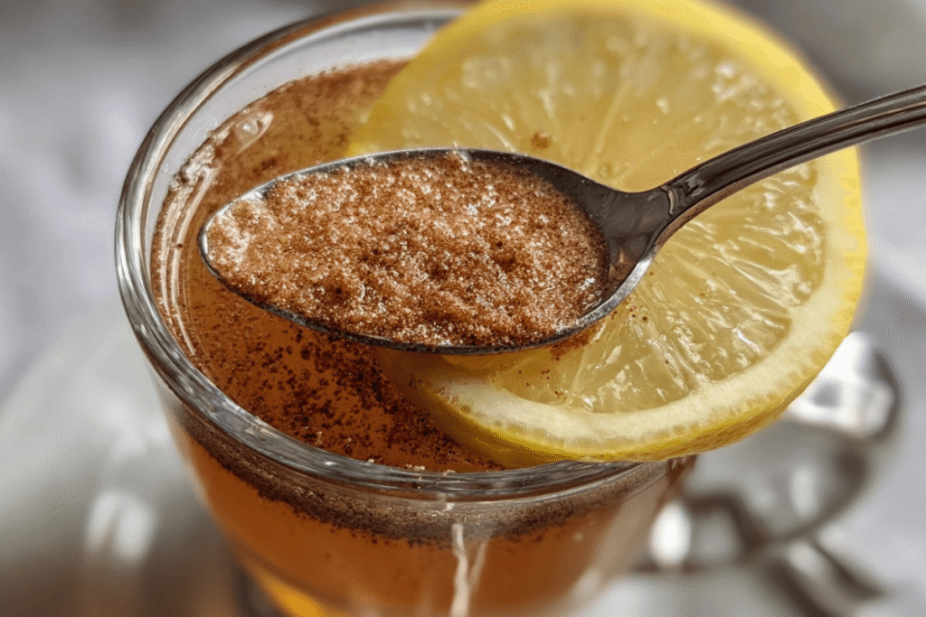 preparing the natural mounjaro recipe with 4 ingredients