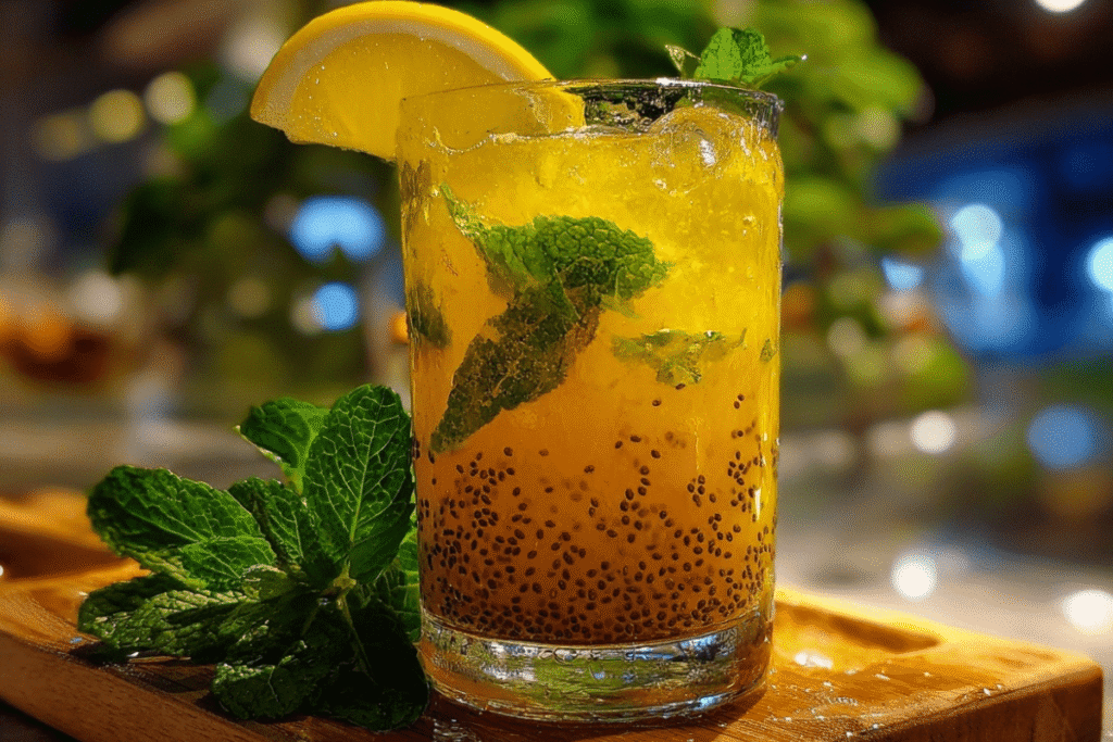 Served Brazilian Mounjaro natural drink