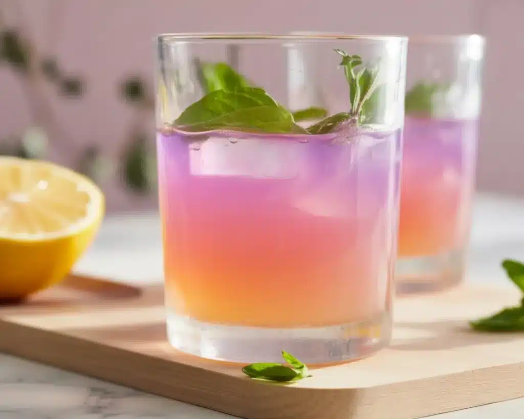 A refreshing glass of Brazilian Natural Mounjaro Drink with fresh ingredients for weight loss.