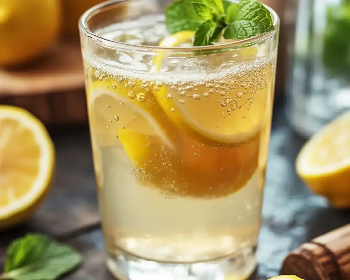 Natural Mounjaro recipe with ginger, cinnamon, and lemon for weight loss.