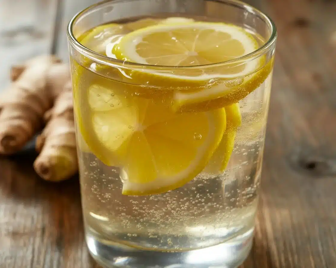 Natural Mounjaro drink rezept with apple cider vinegar, lemon, and ginger for weight loss support.