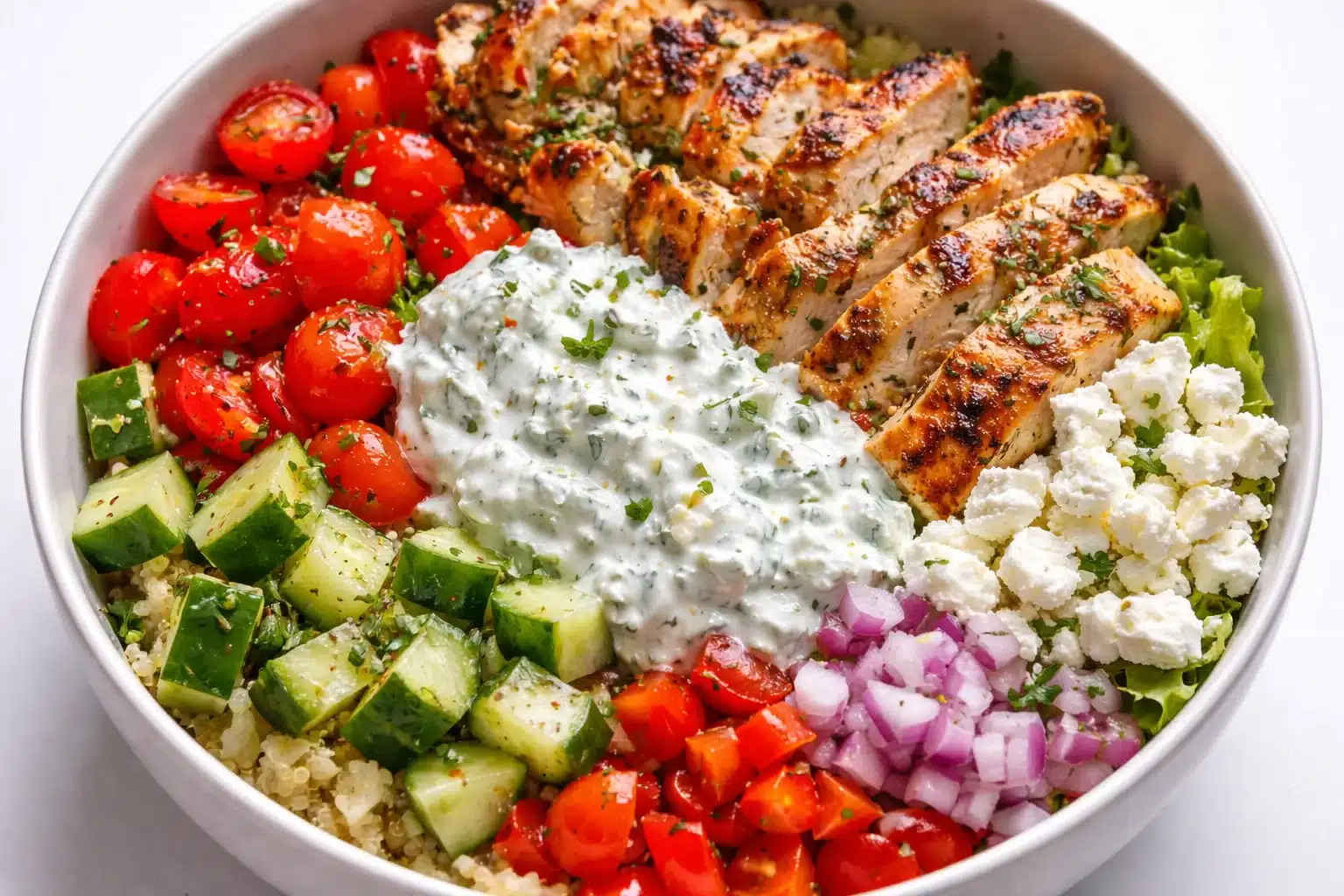 Greek Chicken Bowls
