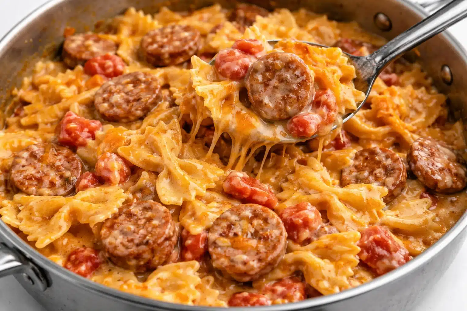 One Pot Creamy Cajun Sausage Pasta