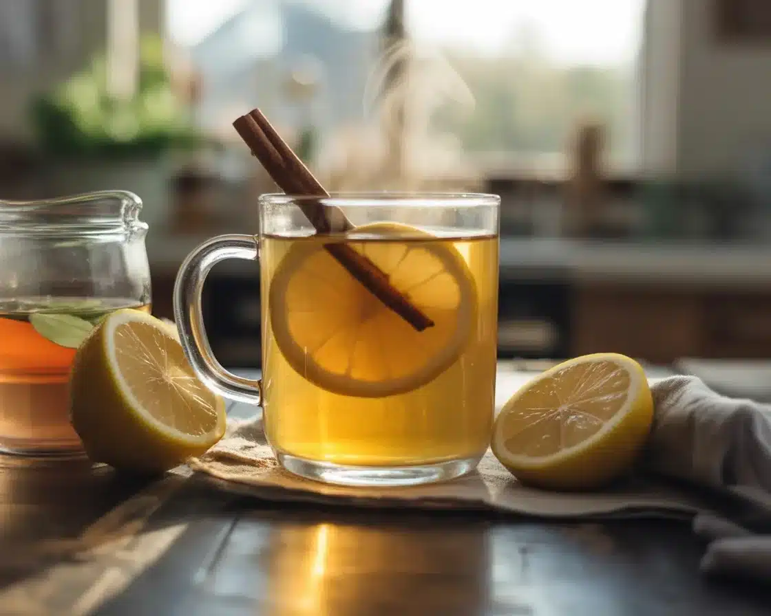 Simple Natural Mounjaro Recipe with lemon, ginger, honey for weight loss.