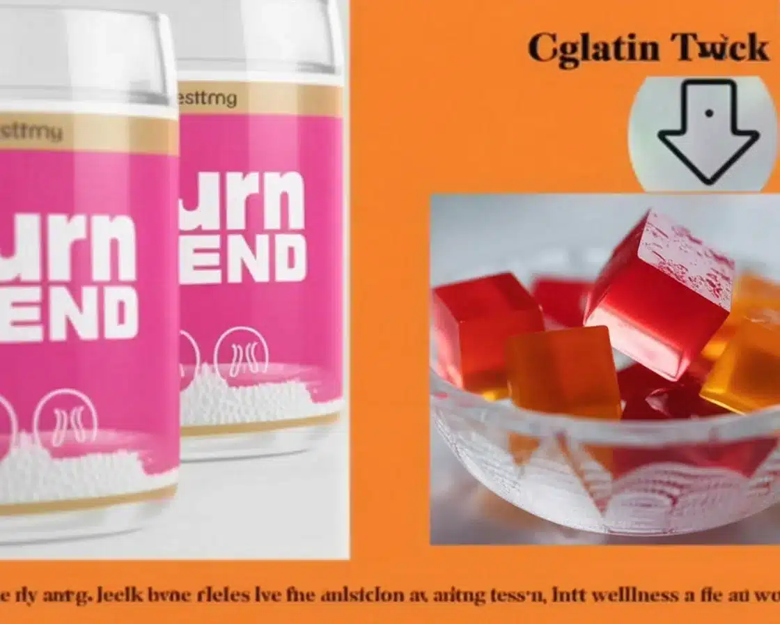 Image of the Gelatin Trick Recipe ingredients and preparation process for weight loss.